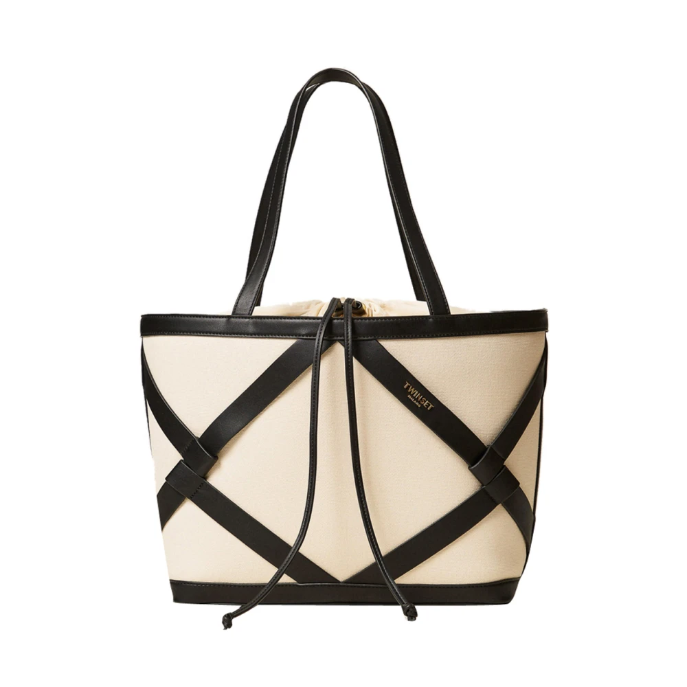 Twinset Women's Beige Shopper Bag - Shopping Bags - One Size - Bags