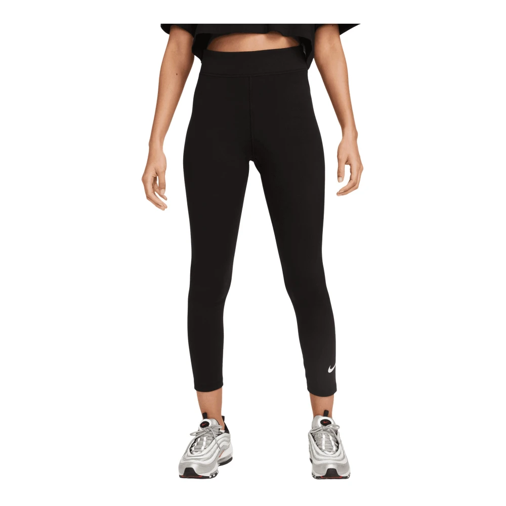 Pantaloni Nike W Nsw Nk Clsc Hr 7/8 Tight Lbr Donna Nero Piccolo - Immagine 5