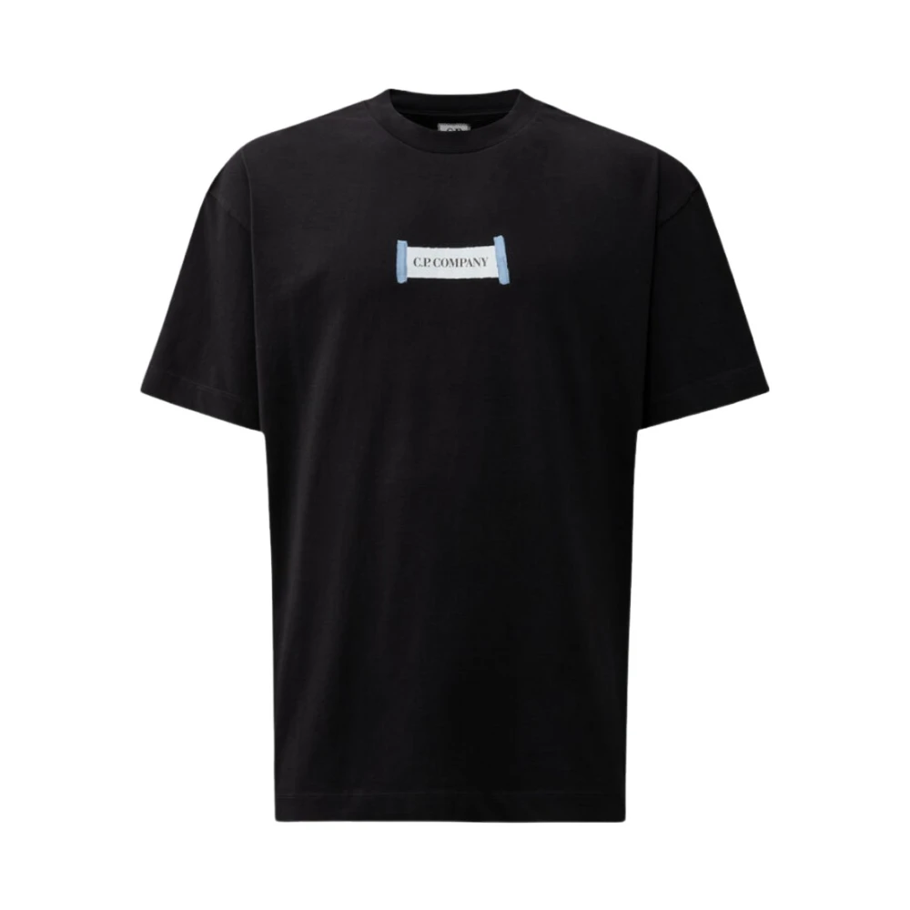 C.P. Company Blauw Katoenen Jersey T-shirt Blue Heren
