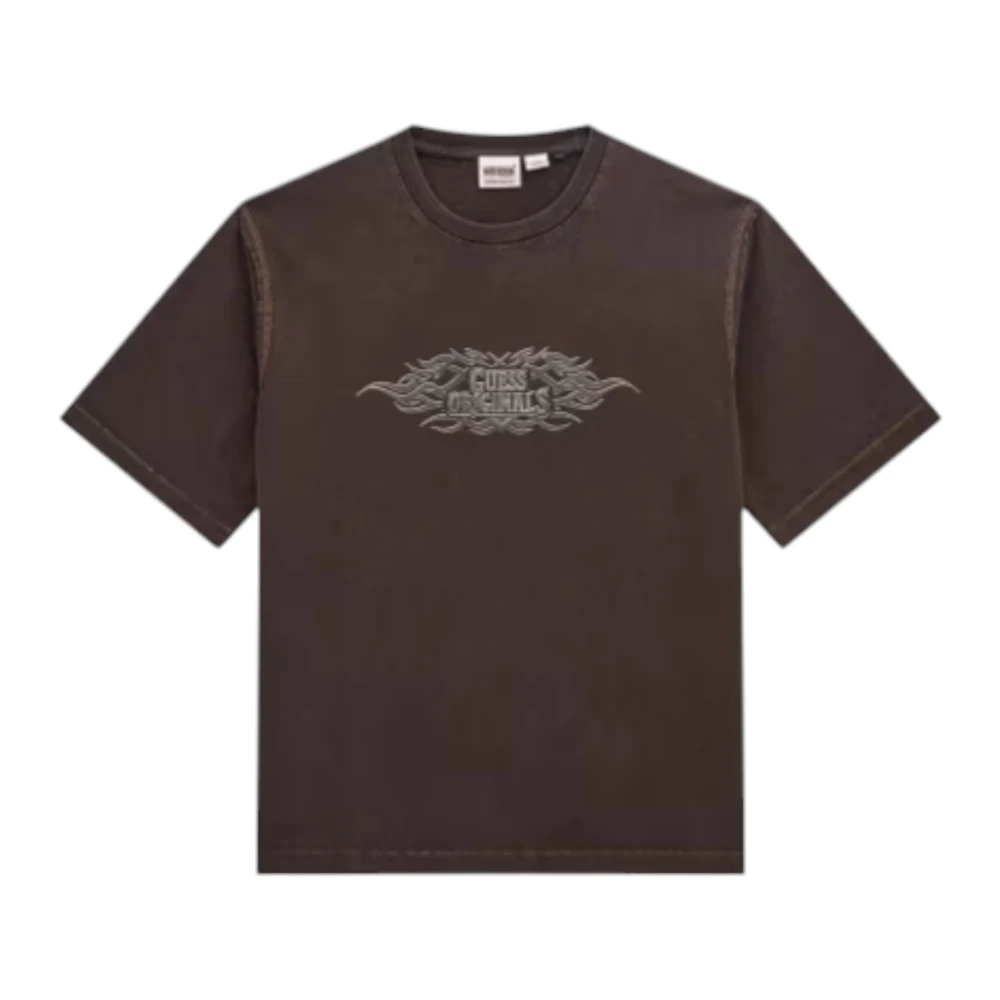 Guess Katoenen T-shirt voor Mannen Originals Black Heren