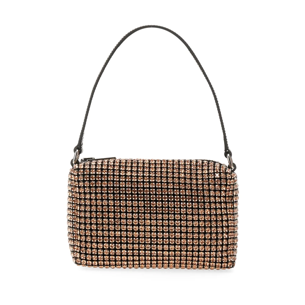 Alexander wang Mesh Clutch Tas met Leren Handvat Orange Dames