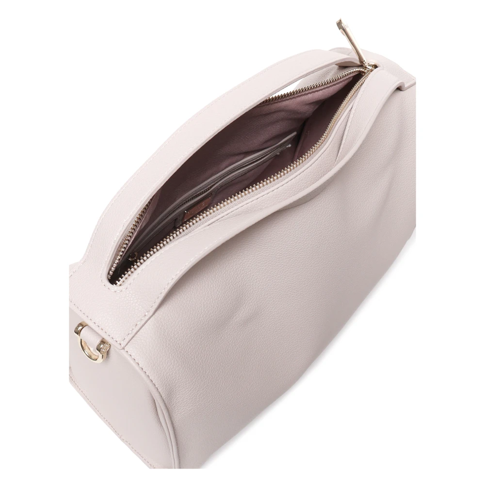 V73 Beige Schoudertas met Magnetische Flap Beige Dames