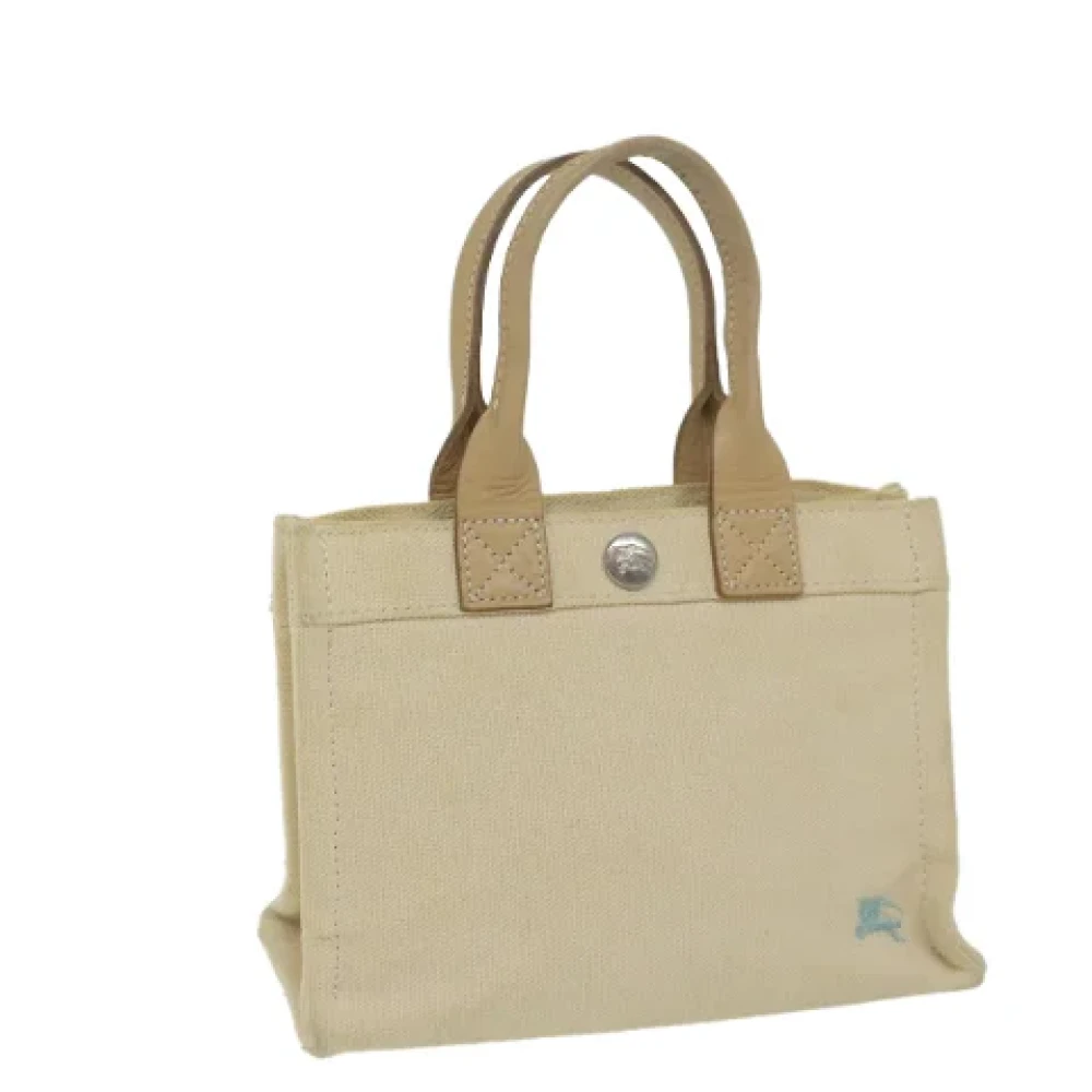 Burberry Vintage Pre-owned Canvas shoulder-bags Beige Dames
