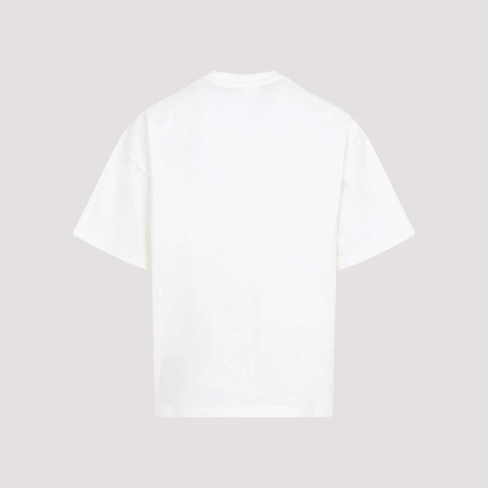 Jil Sander Wit Katoenen T-Shirt White Heren