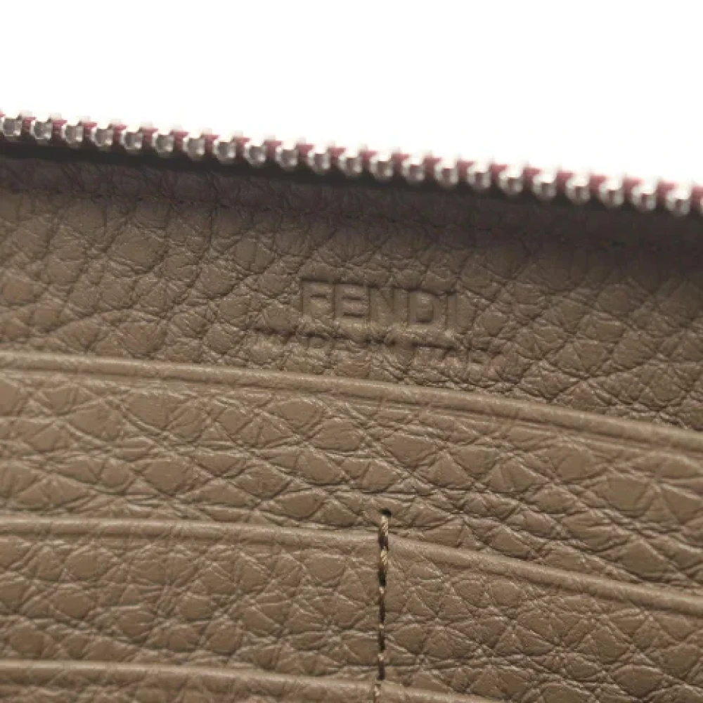 Fendi Vintage Pre-owned Leather wallets Brown Dames