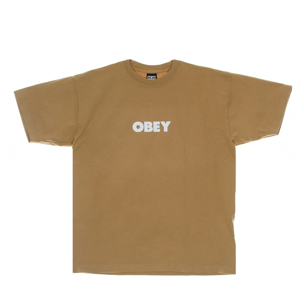 Obey T-Shirts Brown Heren