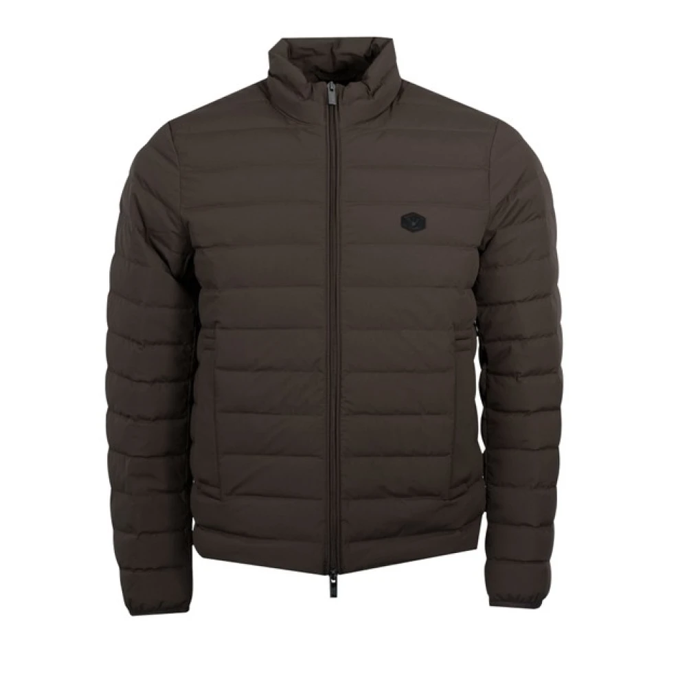 Emporio Armani Groene Pufferjas zonder Capuchon Green Heren