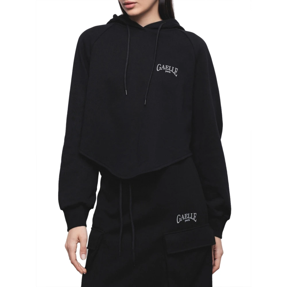 Gaëlle Paris Zwarte hoodie Fw24 25 collectie Black Dames