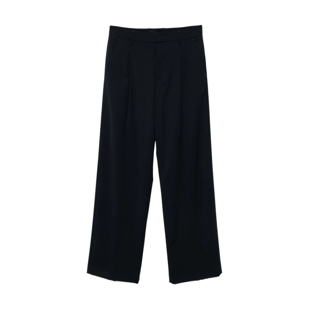 Dondup Women's Blue Wide Trousers, L, Lia Trousers