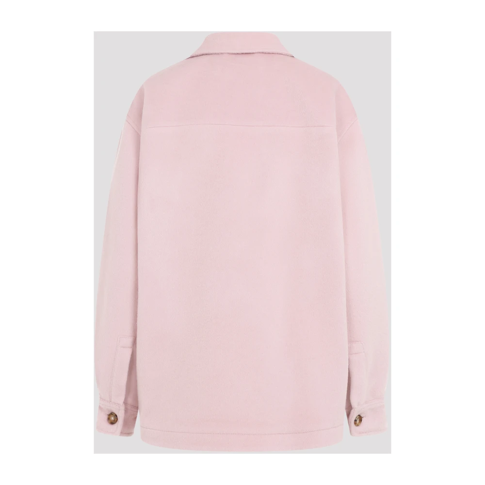 Marni Roze & Paarse Wollen Jas Pink Dames
