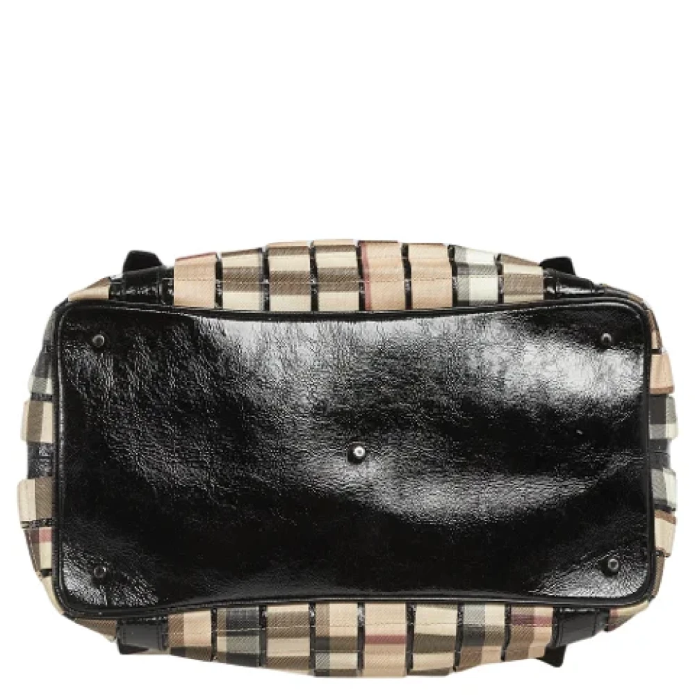 Burberry Vintage Pre-owned Plastic totes Black Dames