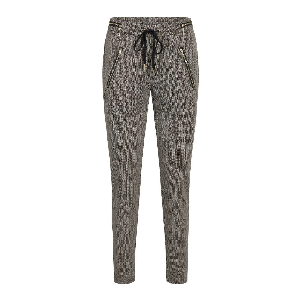 RUE de Femme Bruine Columbine Broek met Elastische Taille Gray Dames