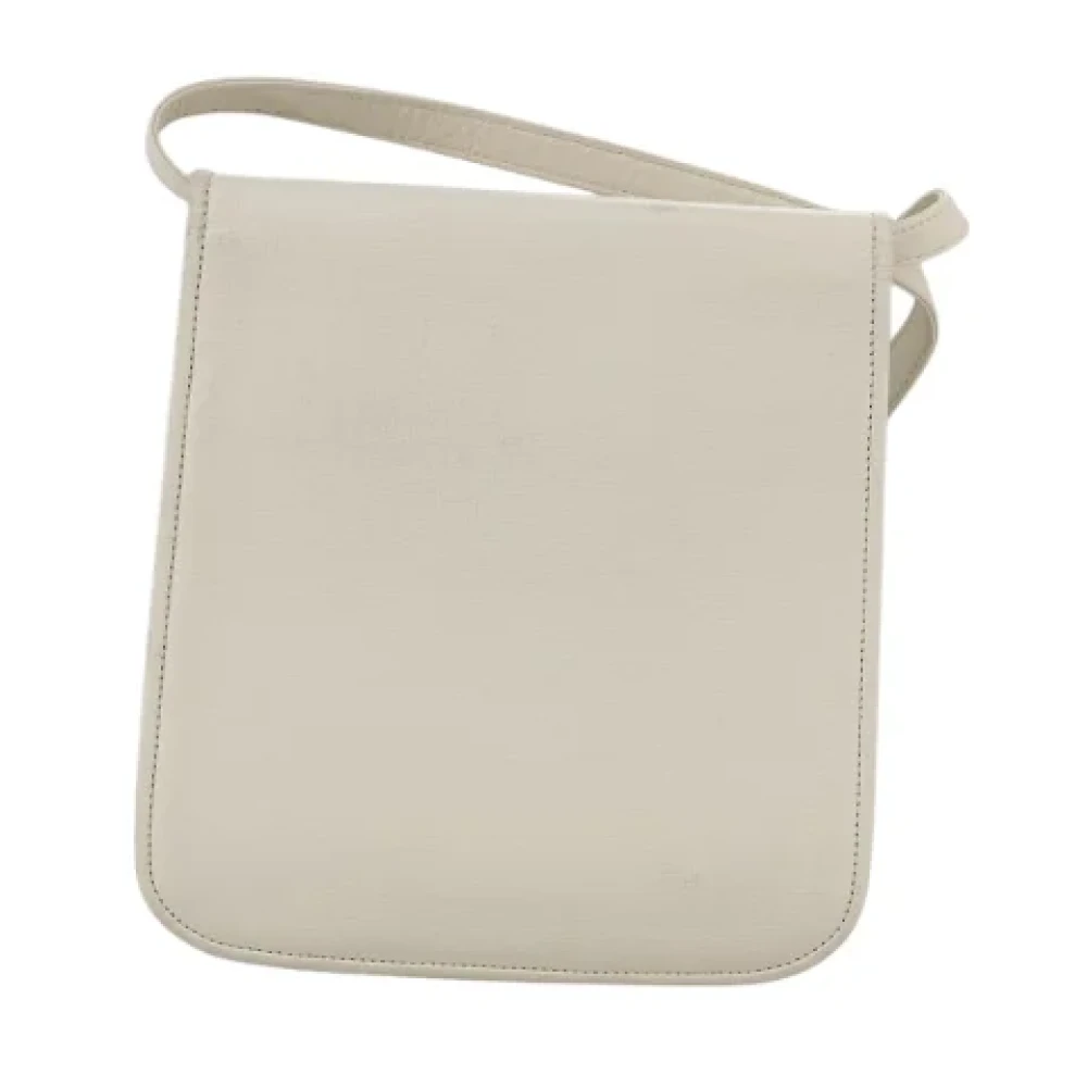 Saint Laurent Vintage Pre-owned Leather shoulder-bags White Dames