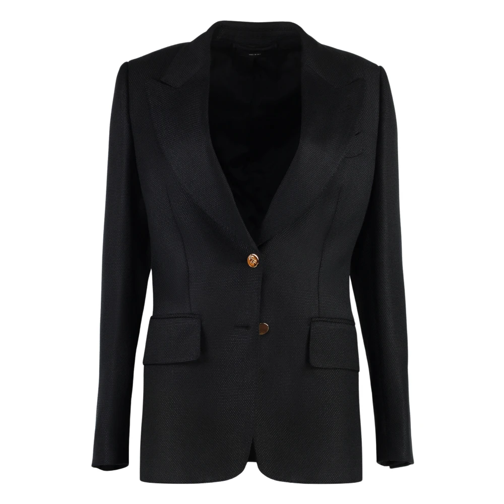 Tom Ford Klassieke Blazer met Reverskraag Black Dames