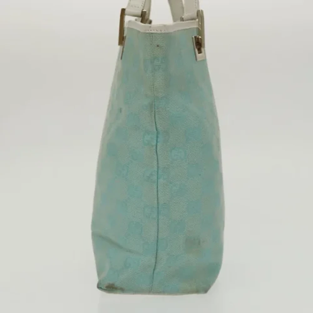 Gucci Vintage Pre-owned Canvas handbags Blue Dames