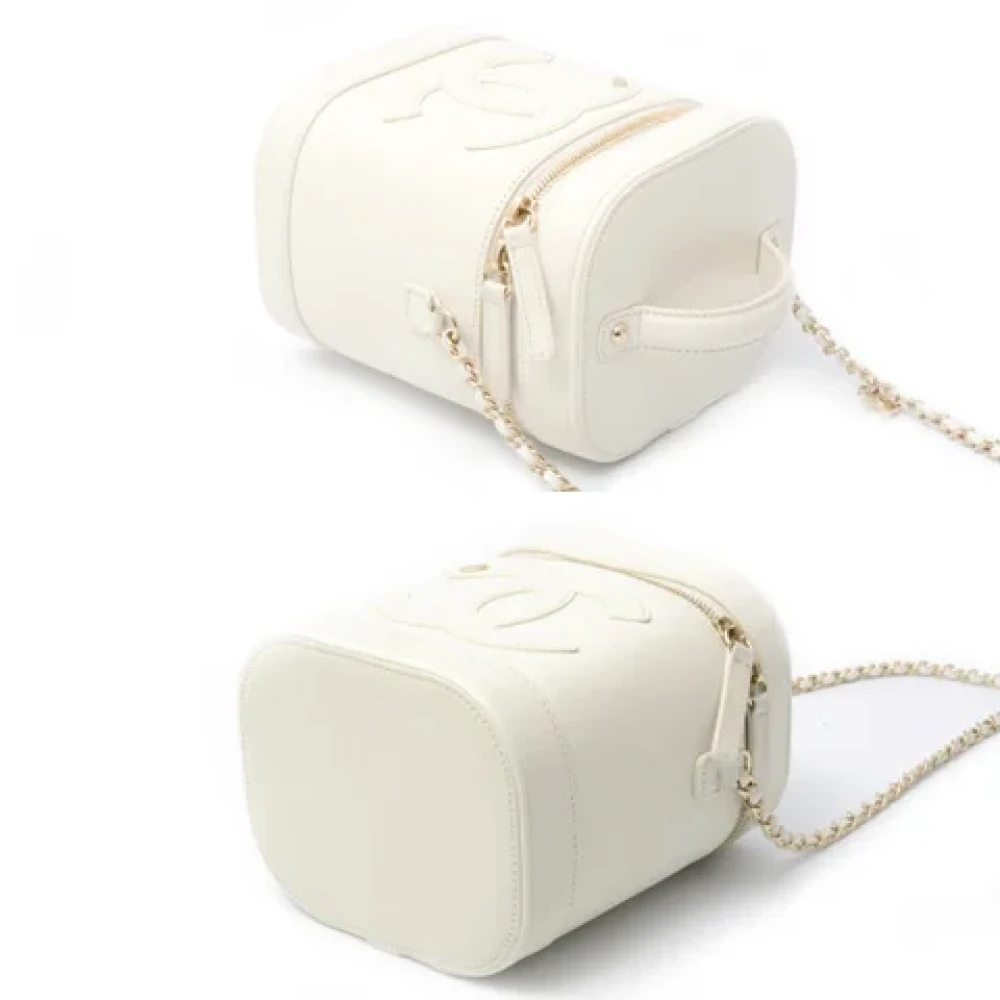Chanel Vintage Pre-owned Leather handbags White Dames