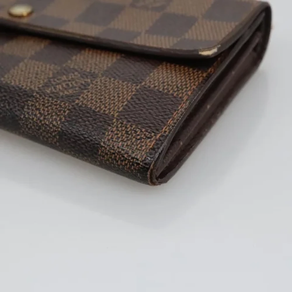 Louis Vuitton Vintage Pre-owned Canvas wallets Brown Dames