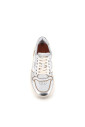 sneaker-bicolore-argent-en-cuir-souple