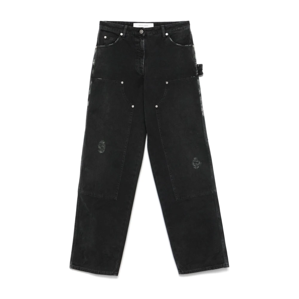 Golden Goose Zwarte Distressed Jeans met Klassieke Stijl Black Dames