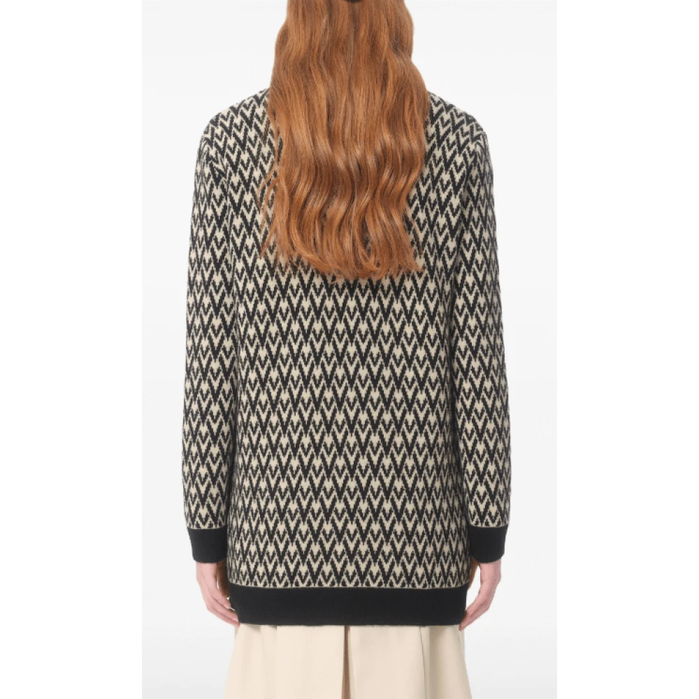 Valentino Monogram Gebreide Vest Black Dames