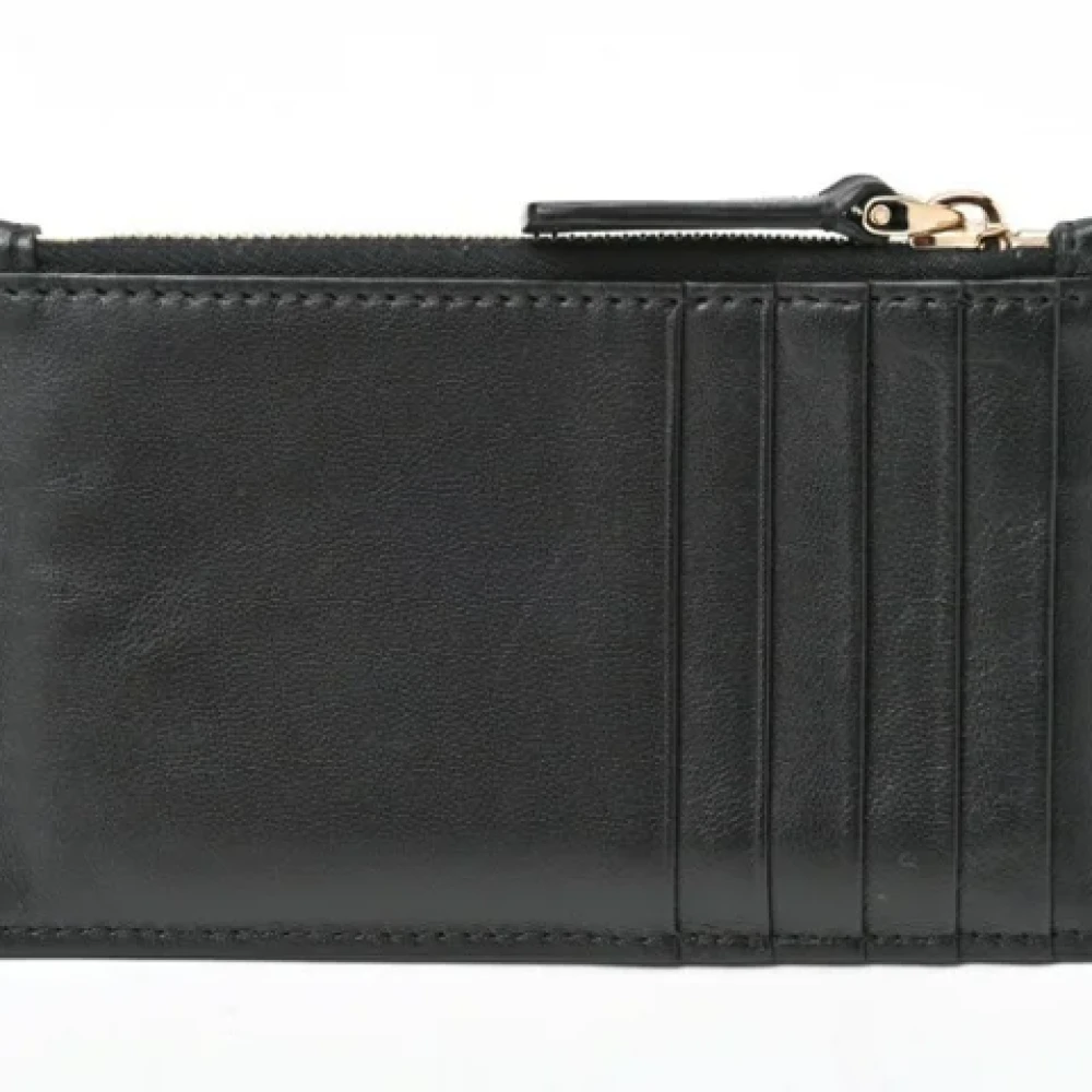 Valentino Vintage Pre-owned Leather wallets Black Dames