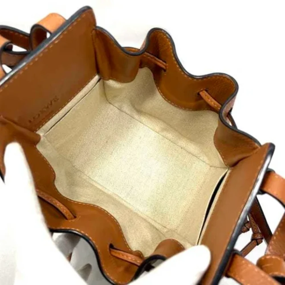 Loewe Pre-owned Fabric shoulder-bags Brown Dames