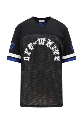 V-ringad T-shirt med Abloh-patch