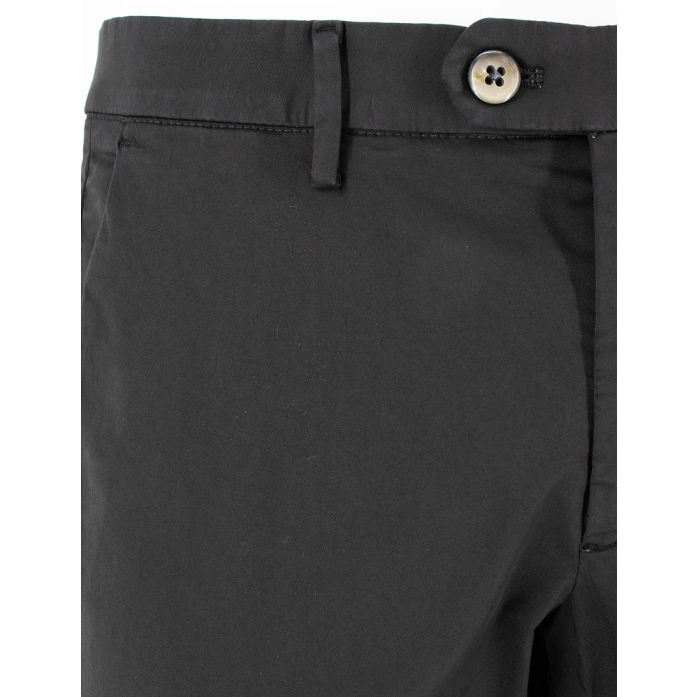 Michael Coal Slim Fit Katoenen Broek Black Heren