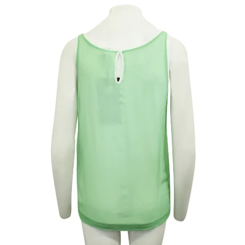 Miu Pre-owned Silk tops Green Dames