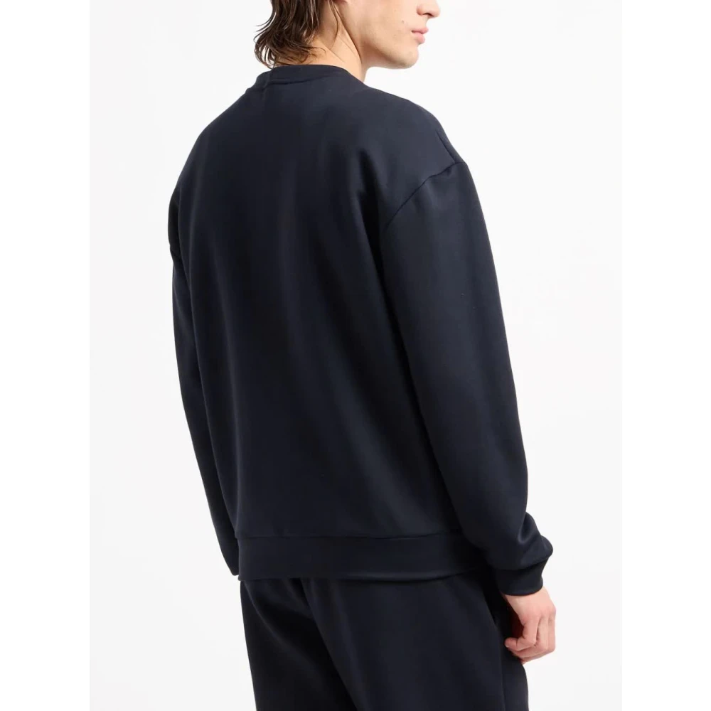Giorgio Armani Stijlvolle Sweatshirt Ubwz Blue Heren