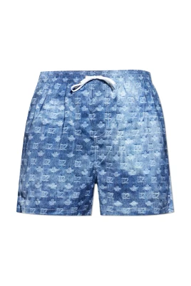 D2 Monogram Midi Swim Boxer