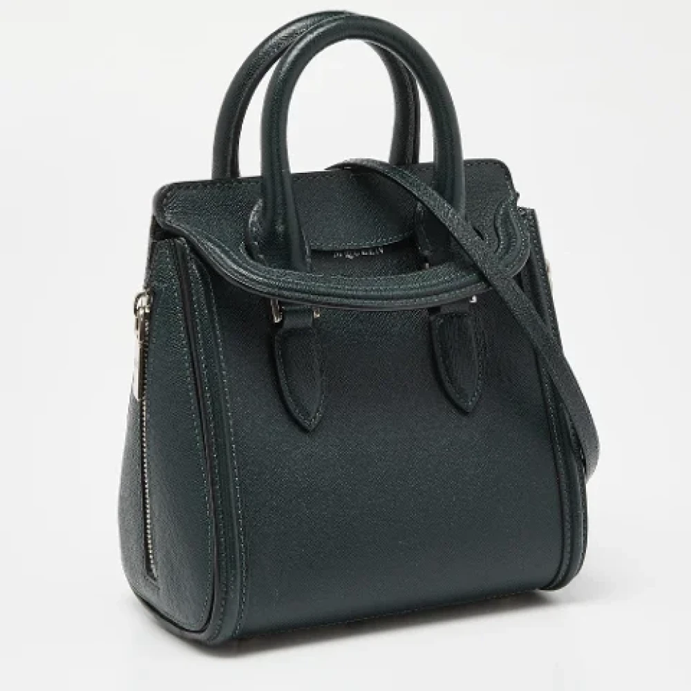 Alexander McQueen Pre-owned Leather handbags Green Dames