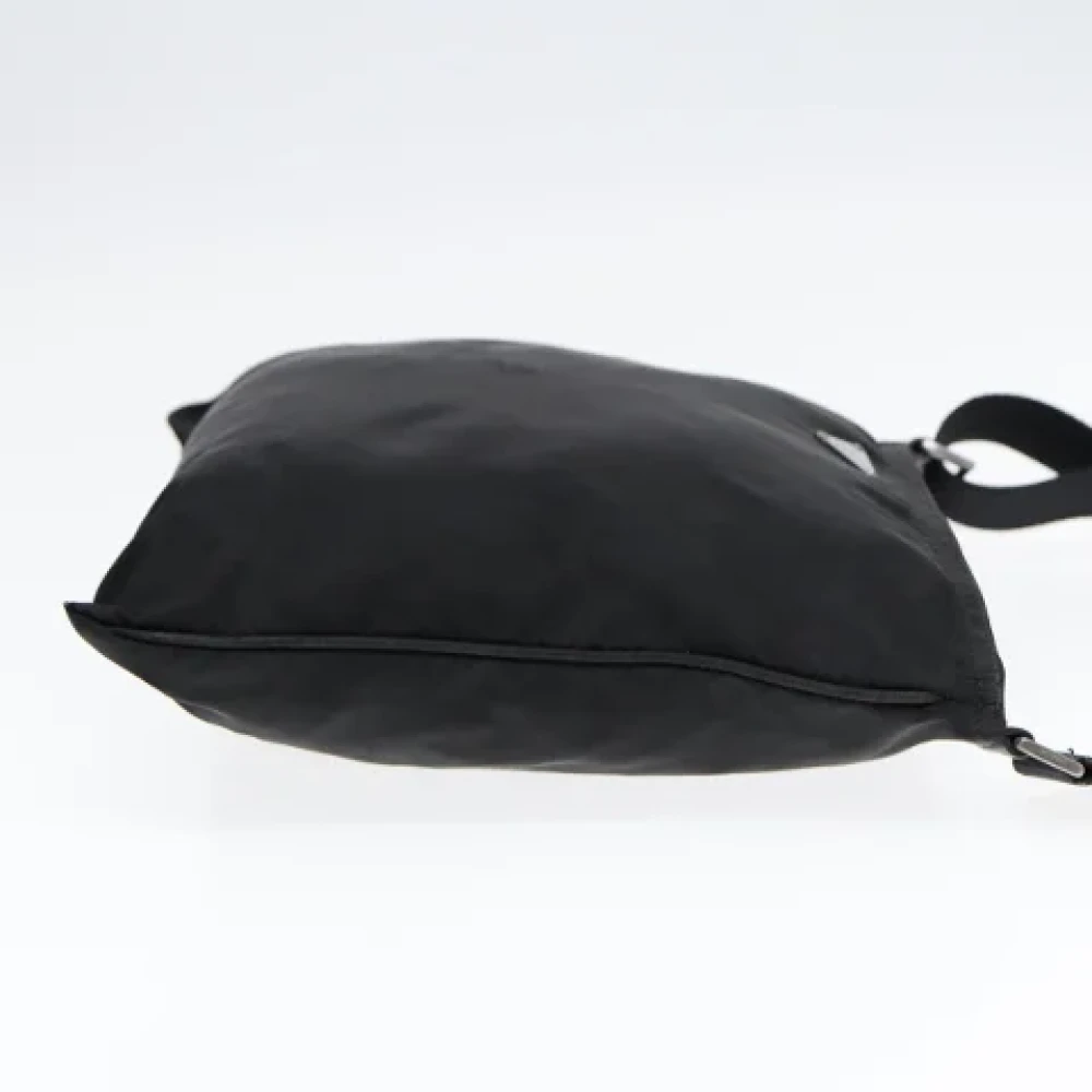 Prada Vintage Pre-owned Nylon shoulder-bags Black Dames