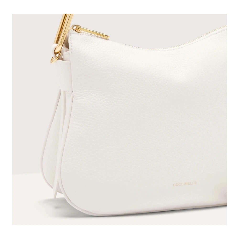 Coccinelle Witte Magie Leren Tas White Dames