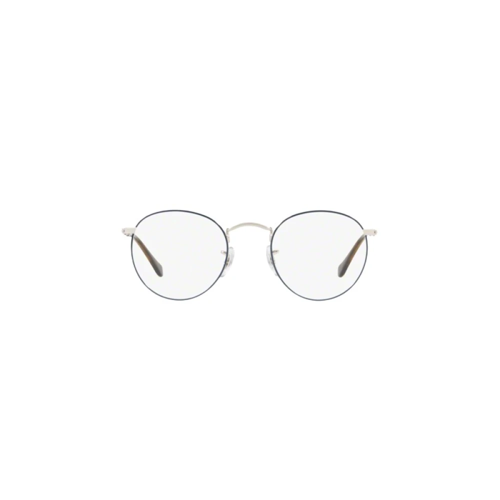 Ray-Ban Ronde Metalen Brillen Blue Heren