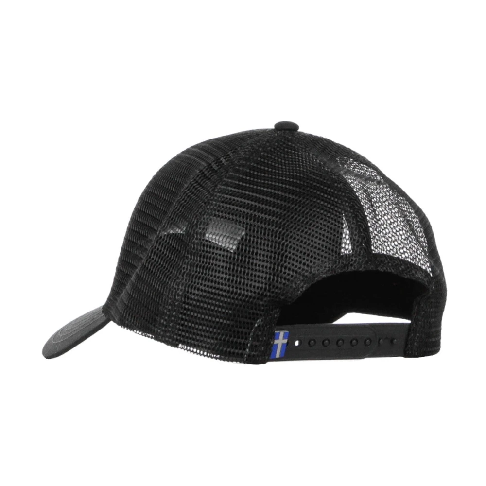 Fjällräven Gebogen klep pet met zwart logo Black Heren