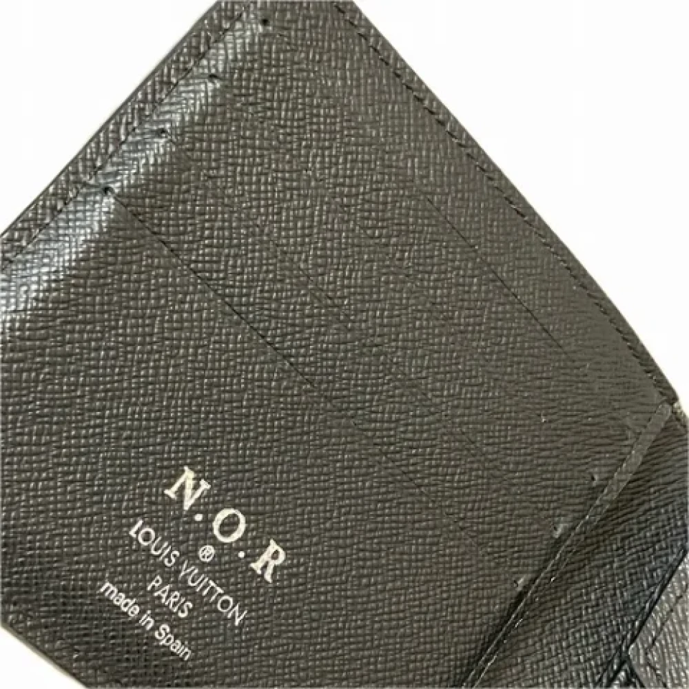 Louis Vuitton Vintage Pre-owned Leather wallets Black Dames