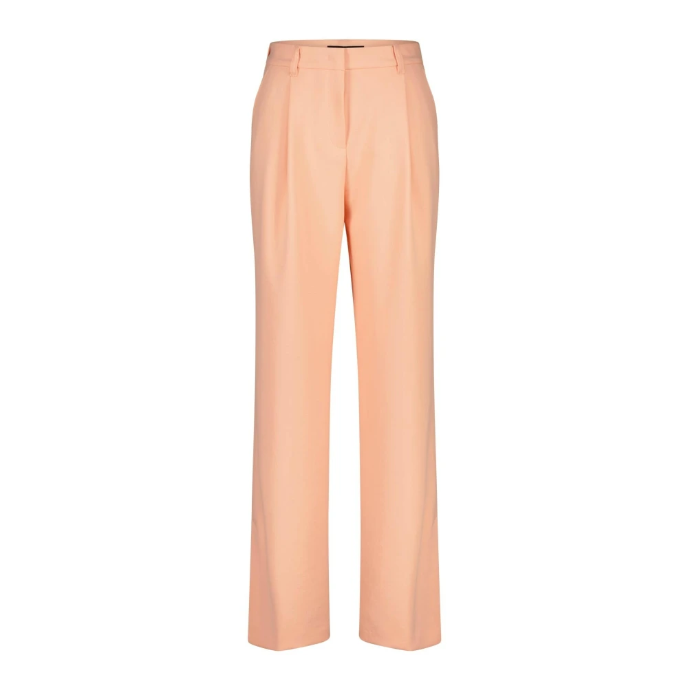 Marc Cain Wijde pasvorm Elastische taille Zakken Riemlussen Orange Dames