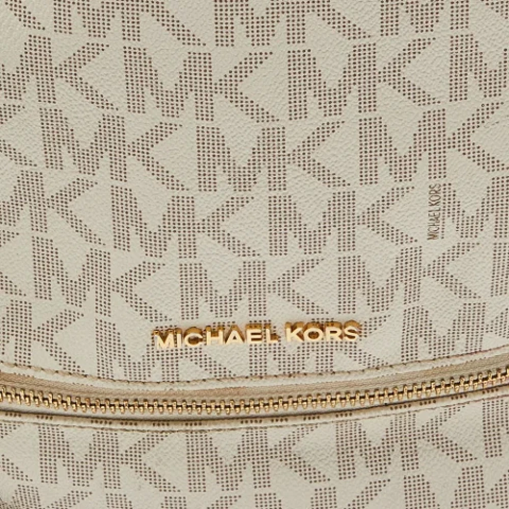 Michael Kors Pre-owned Coated canvas backpacks White Dames
