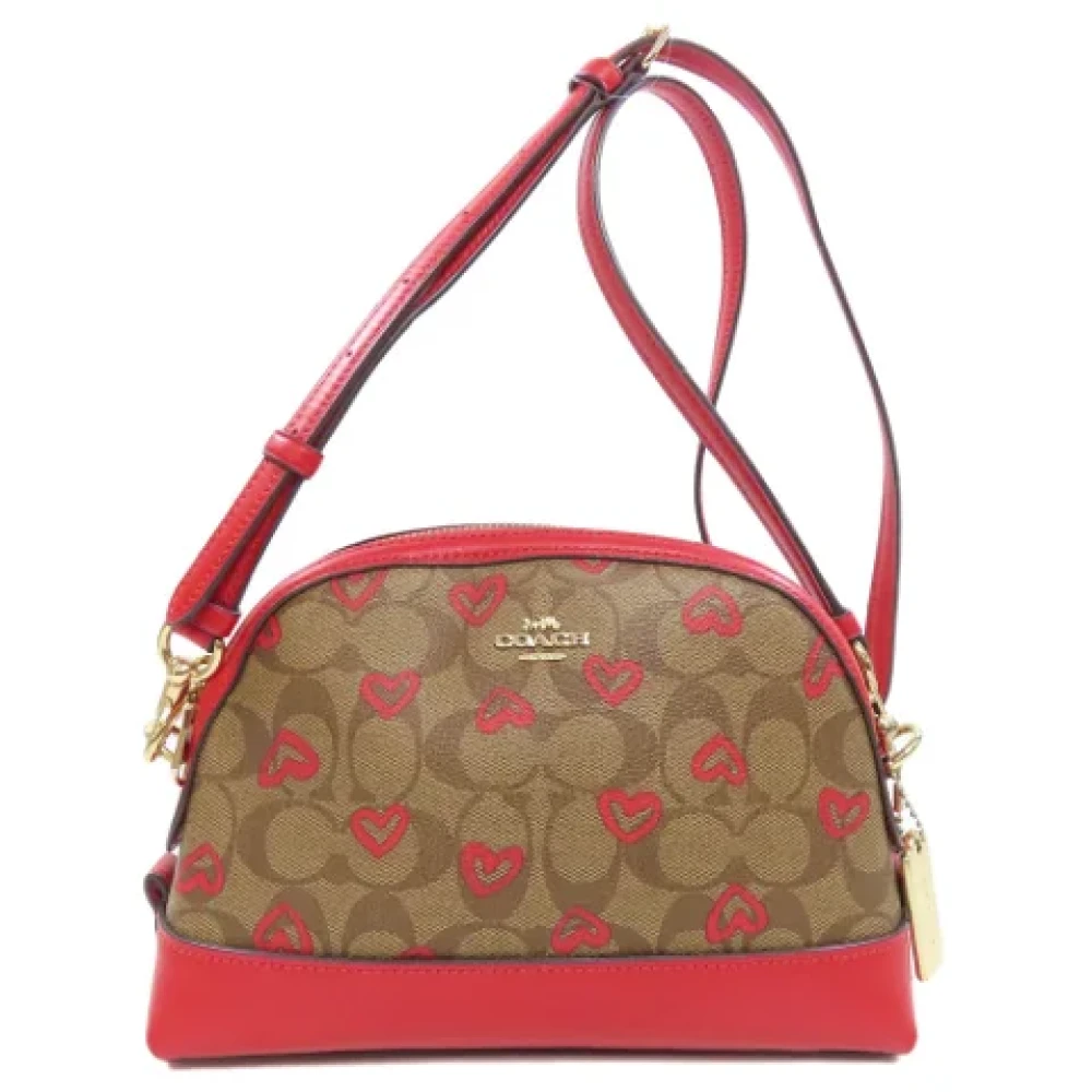 Coach Pre-owned Plastic shoulder-bags Red Dames