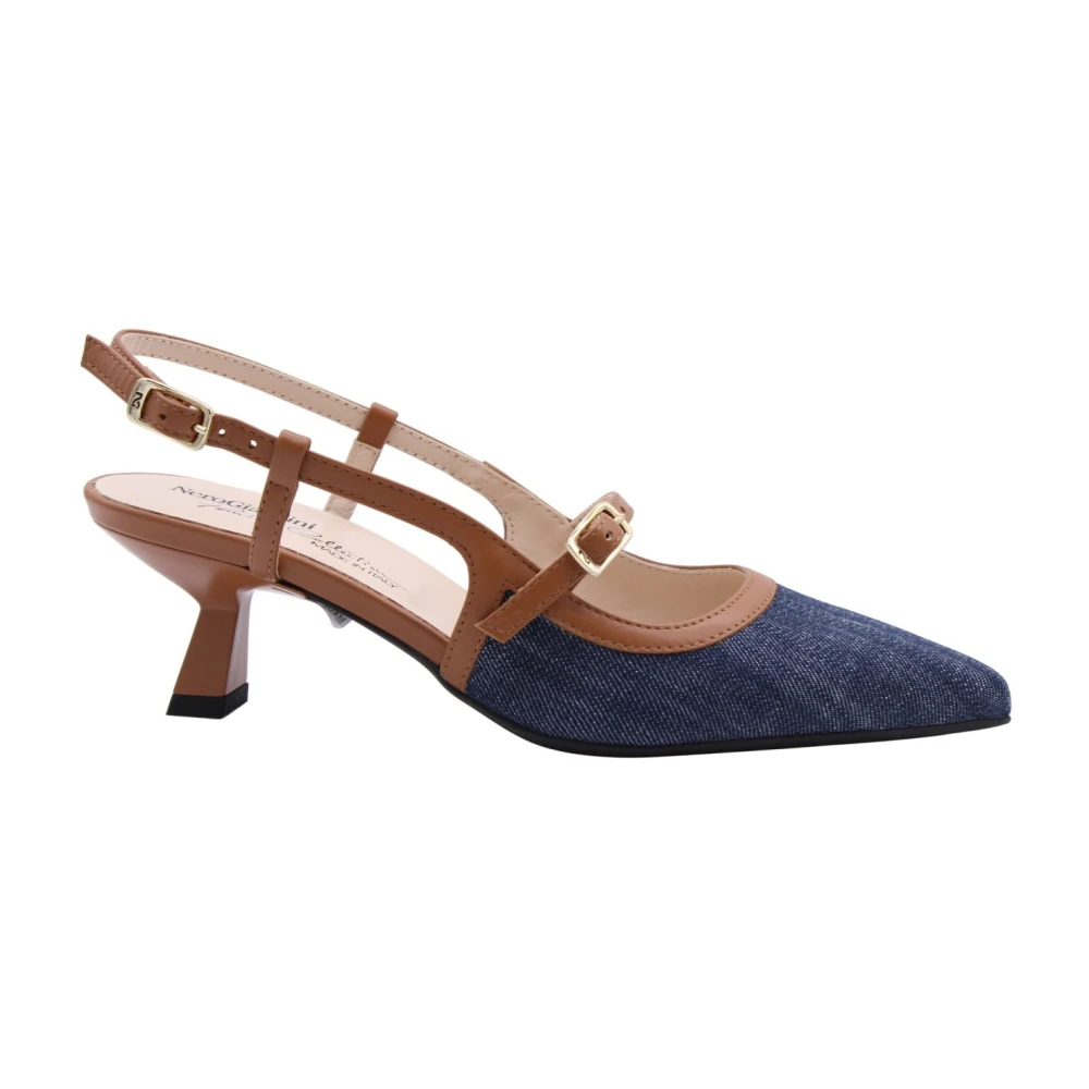 Nerogiardini Blue Kingman Slingback Pump - Female - Pumps - 5 Uk - Shoes