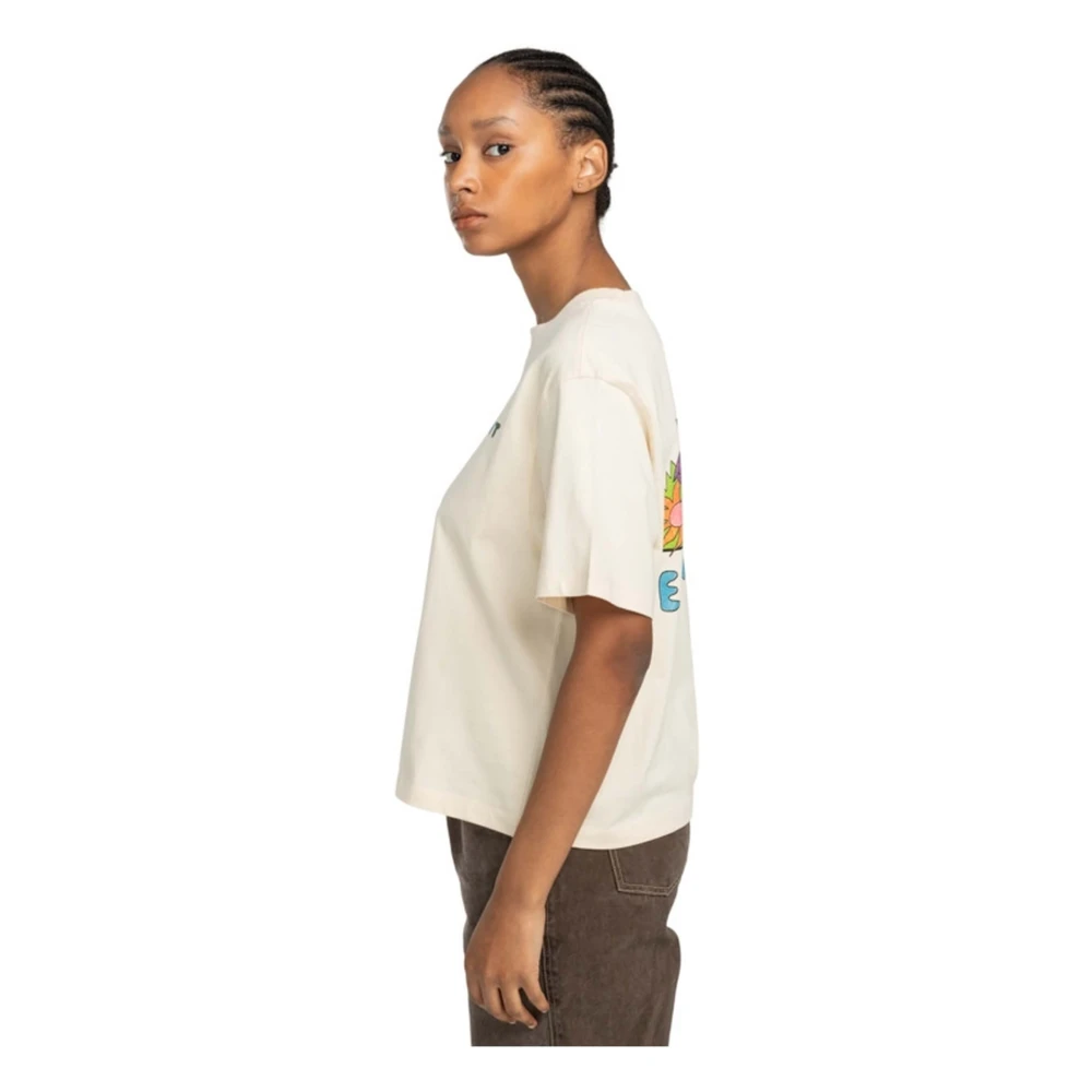 Element Bloemen T-shirt White Dames