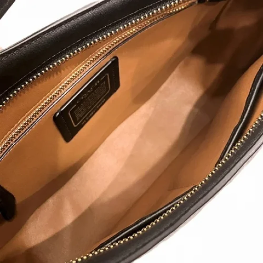 Coach Pre-owned Leather handbags Black Dames