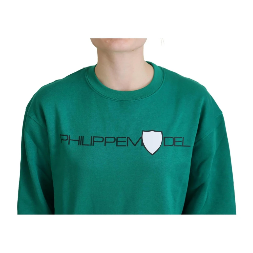 Philippe Model Groene Bedrukte Trui met Lange Mouwen Green Dames