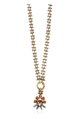 Halsband i mässing med hänge