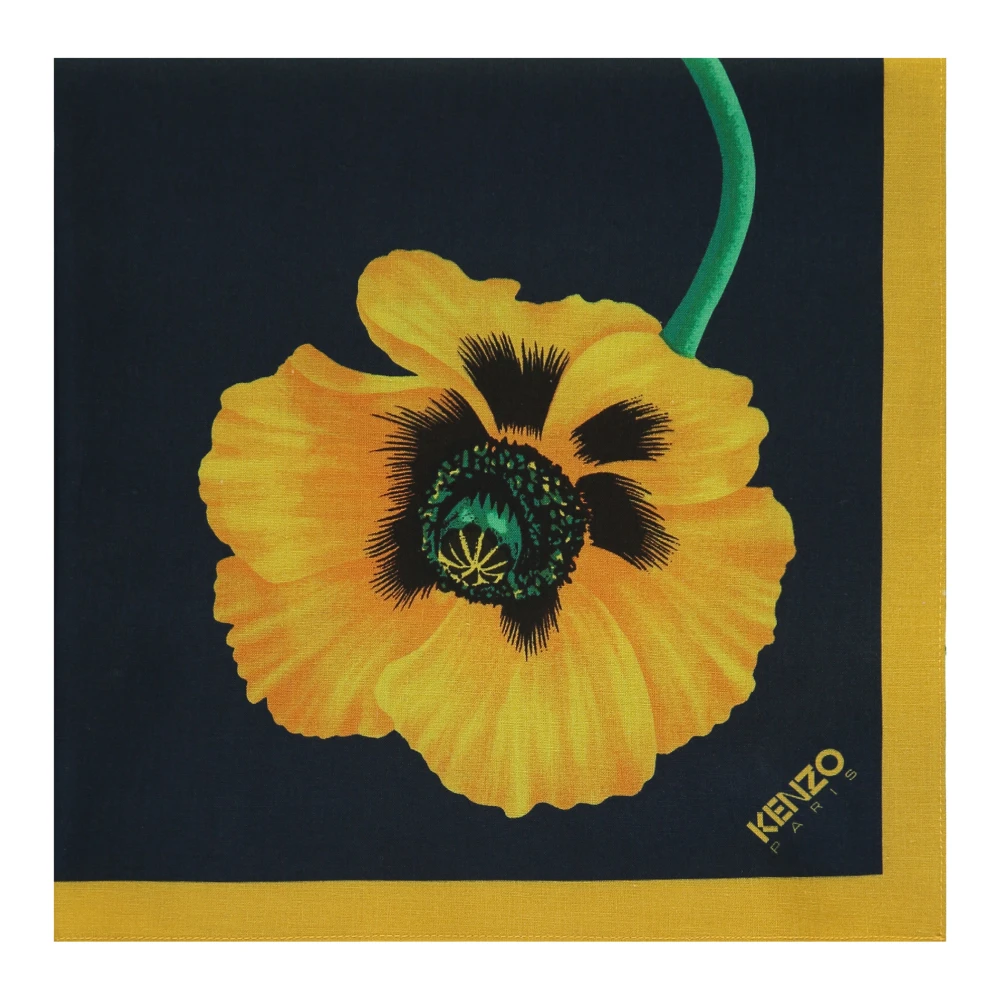 Kenzo Bloe print katoenen sjaal Multicolor Unisex
