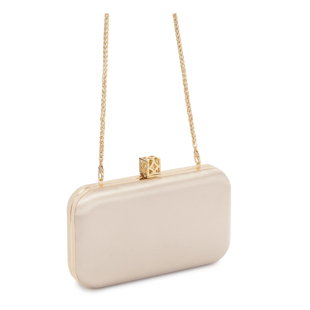 Kazar Beige clutch tas met opvallende sluiting Beige Dames