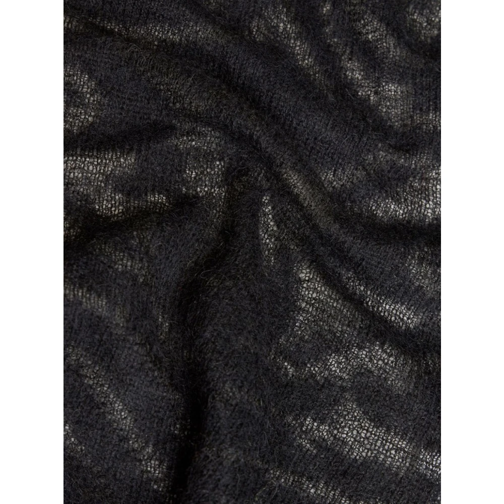 ETRO Zwarte Gebreide Jacquard Trui Black Dames
