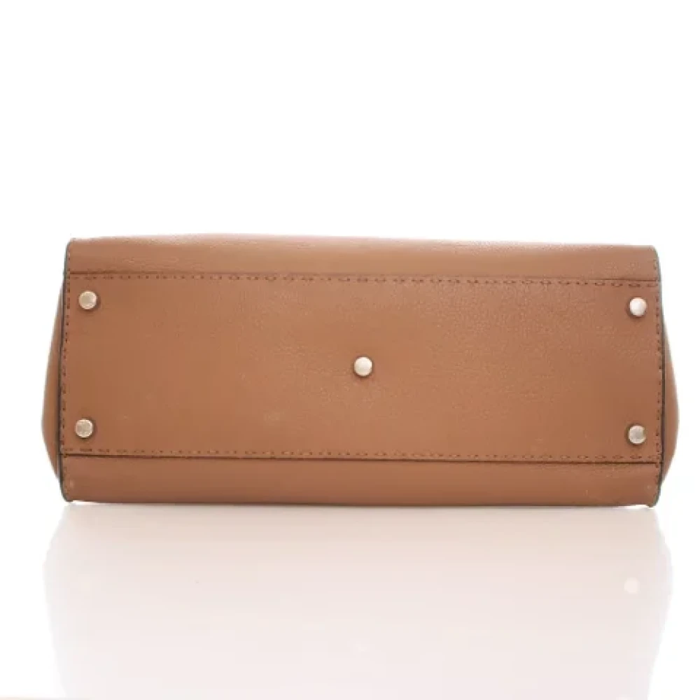 Fendi Vintage Pre-owned Leather fendi-bags Brown Dames