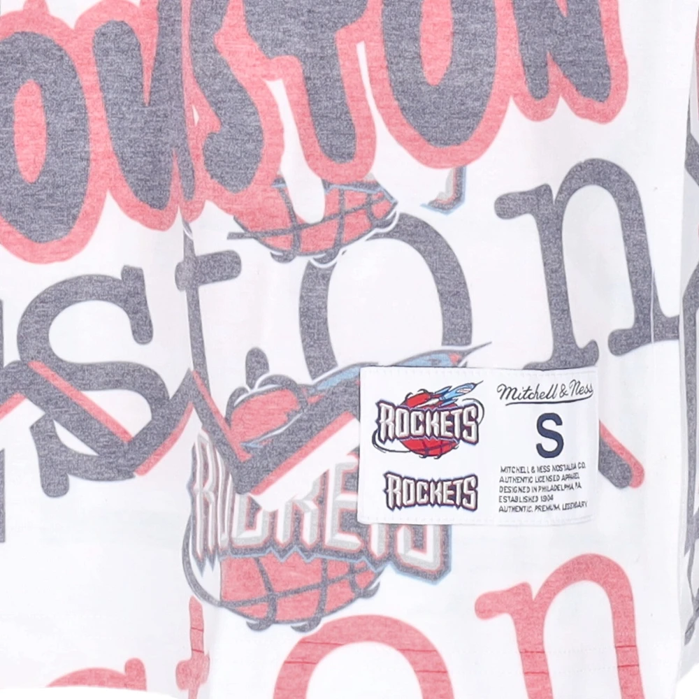 Mitchell & Ness NBA Jumbotron 2.0 Tee Houston Rockets Multicolor Heren